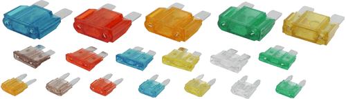 Eclairage, signalisation - Coffrets - Fusibles enfichables mini, standard et maxi 166 pièces
