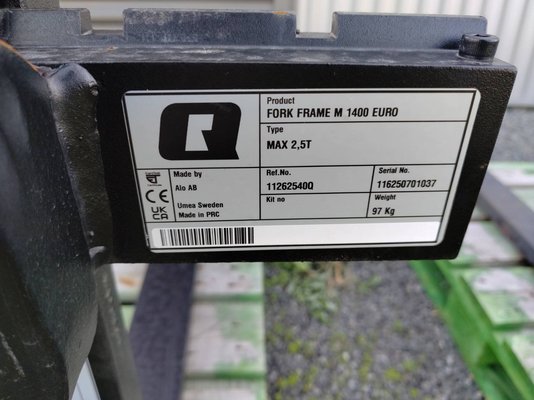 Fourche à palette Quicke M 1400 EURO