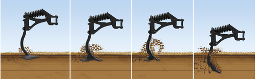 Travail du sol - Outils à dents - Déchaumeur à dents CROSSLAND