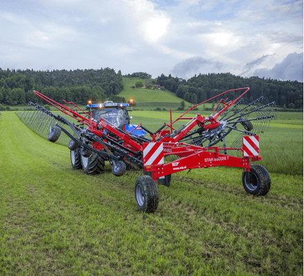 Fenaison - Andaineurs - Andaineur STAR 2 rotors, dépose latérale ou centrale