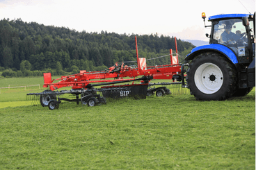 Fenaison - Andaineurs rotatifs - Andaineur STAR 2 rotors, dépose latérale ou centrale
