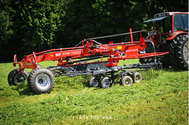 Fenaison - Andaineurs rotatifs - Andaineur STAR 2 rotors, dépose latérale ou centrale
