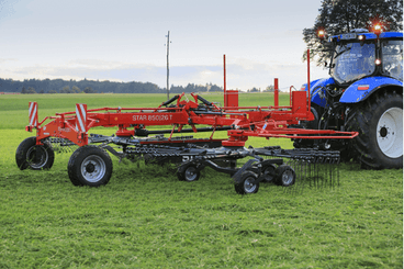 Fenaison - Andaineurs rotatifs - Andaineur STAR 2 rotors, dépose latérale ou centrale