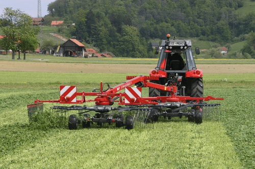 Fenaison - Andaineurs rotatifs - Andaineur STAR 2 rotors, dépose latérale ou centrale
