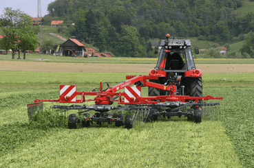 Fenaison - Andaineurs rotatifs - Andaineur STAR 2 rotors, dépose latérale ou centrale