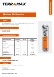 Lubrifiants - Graisses - Graisse multiservice