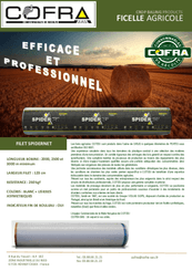 Consommables récolte - Filet - Filet agricole SPIDERNET