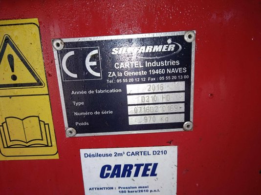 Désileuse Silofarmer D 210