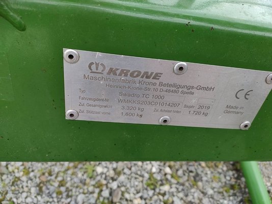 Andaineur Krone SWADRO TC 1000