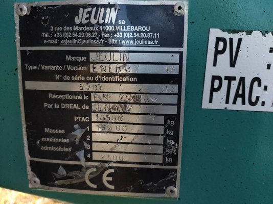 Mélangeuse traînée Jeulin ENERGY 16