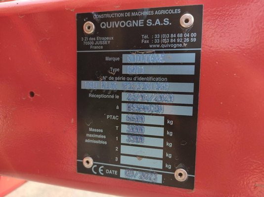 Rouleau traîné Quivogne ROLLMOT
