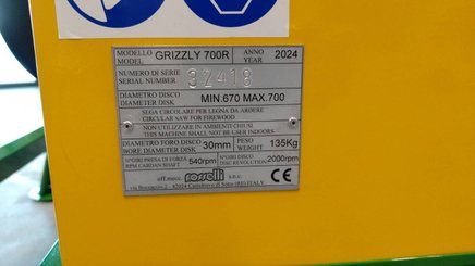 Scie circulaire Rosselli GRIZZLY 700 R - 4