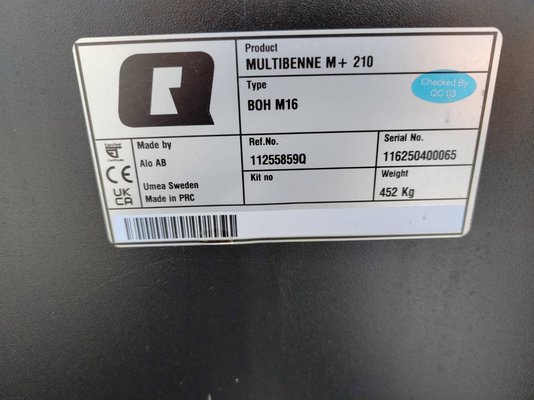 Godet multi-services Quicke MULTIBEN M+ 210